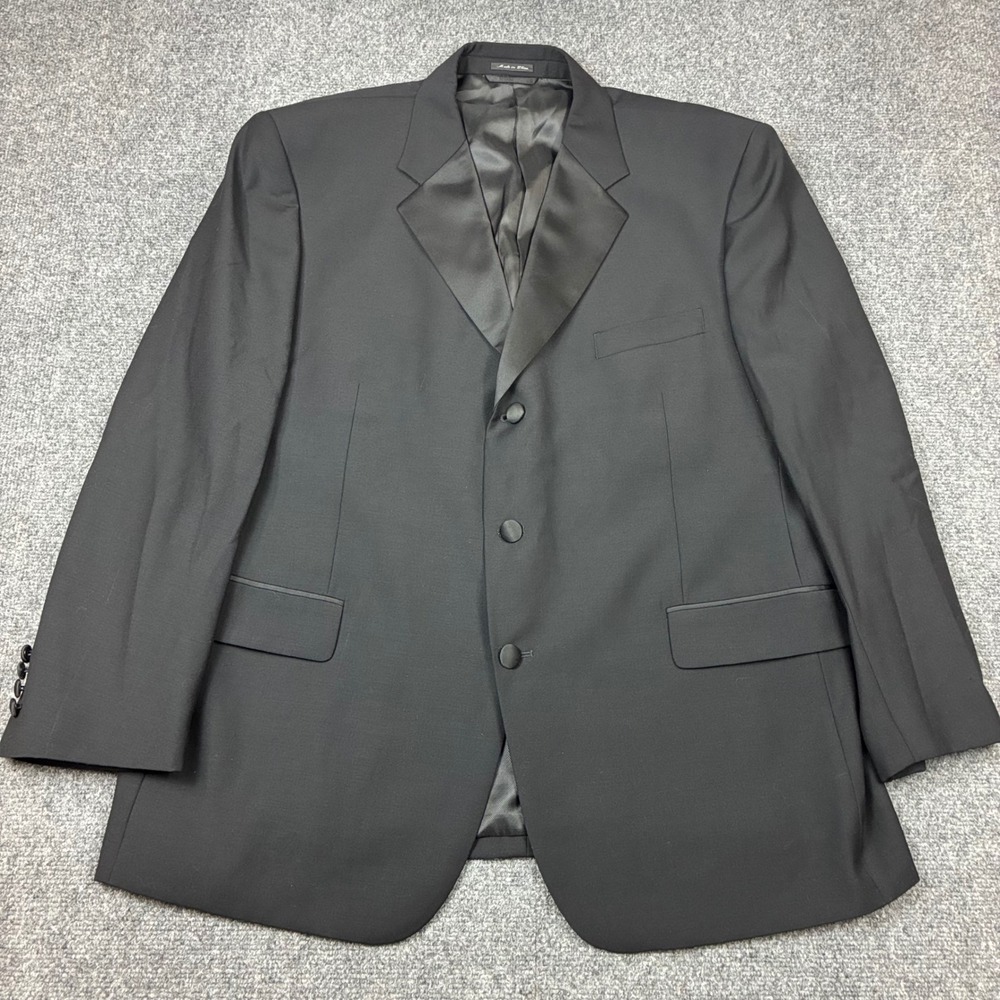 Daniel Gray Eveningwear Mens Size 46S Black 100% Wool Tuxedo Jacket Blazer